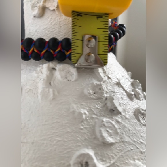 Columbian Handmade• Beaded Pull Through Bracelet • Stones• Unisex - Picture 4 of 5